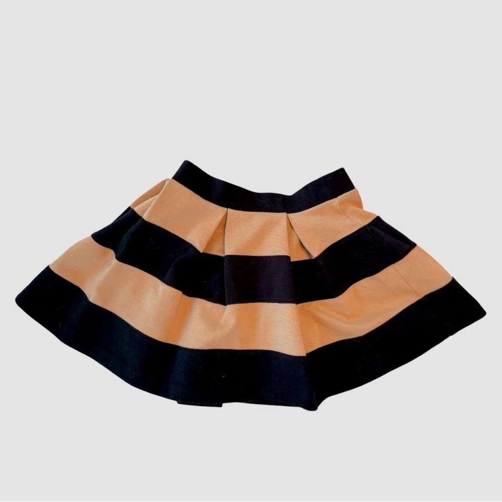 Janie and Jack Girls Skirt – Size 4 – Gold & Black Striped Party Skirt
